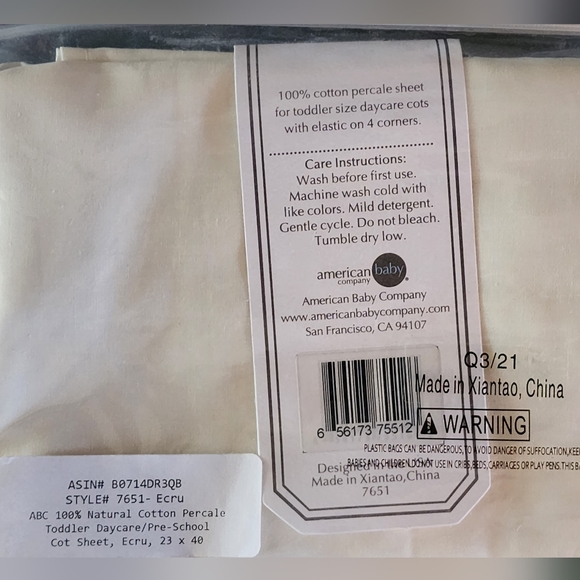 (2) TODDLER COT SHEETS - Picture 3 of 3